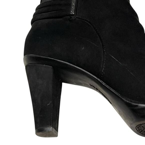 Liz Claiborne LC Singer Knee High Boots Shoes Black Size 10 Medium 100-7593 - Picture 10 of 15